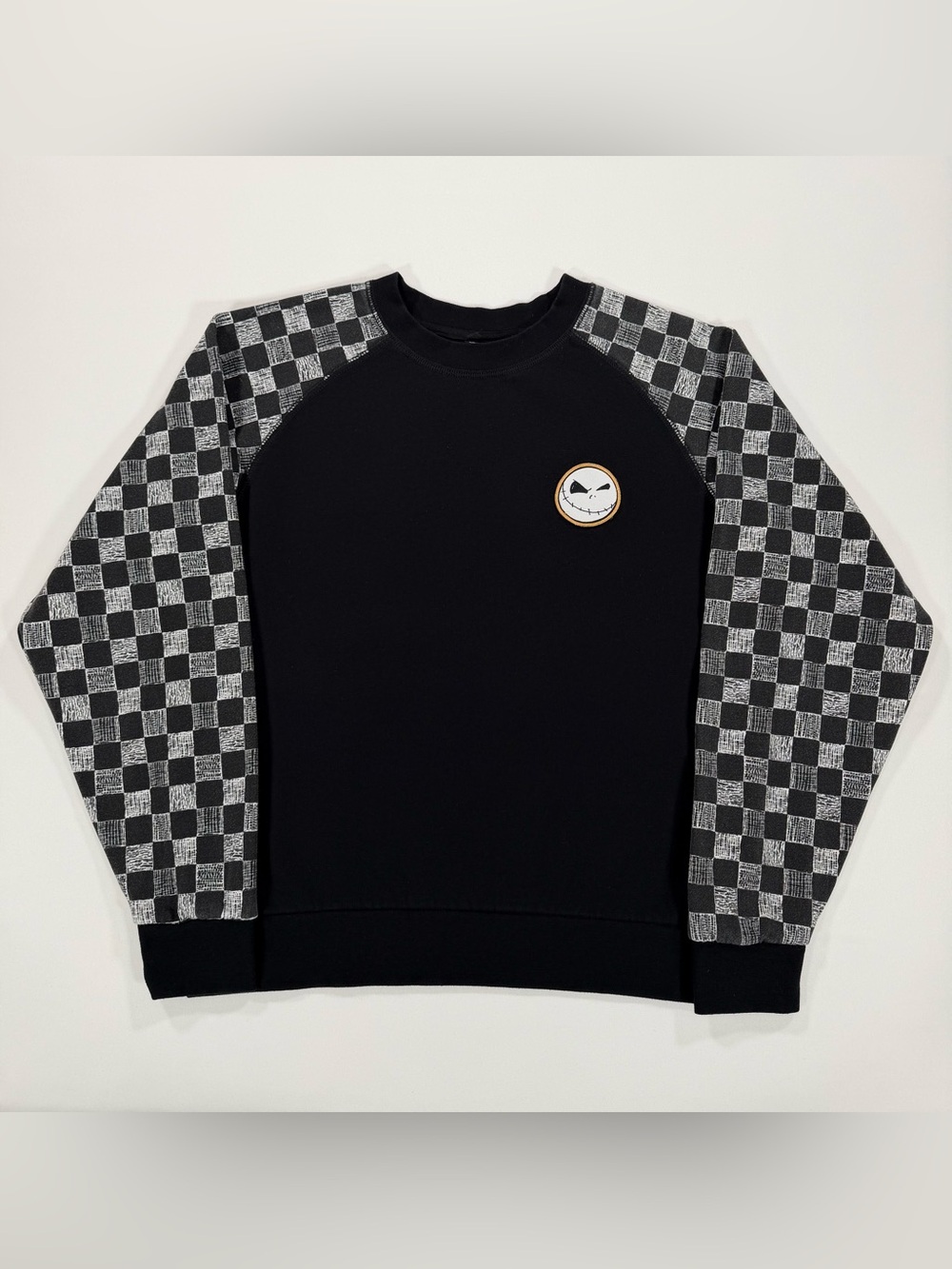 Vans Nightmare Before Christmas Jack Skellington Sweatshirt Mens M Checkerboard